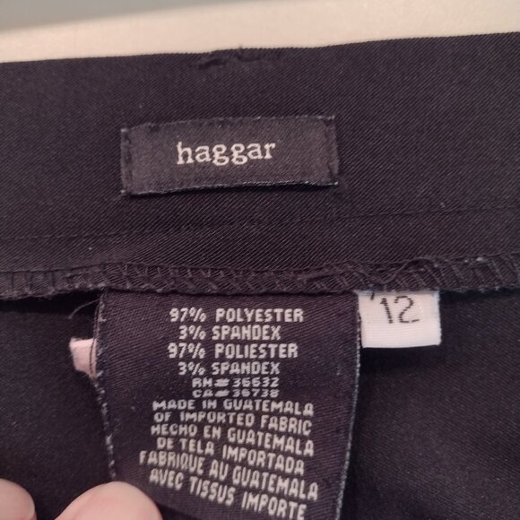 Black Haggar Slacks Size 12 - Picture 2 of 2